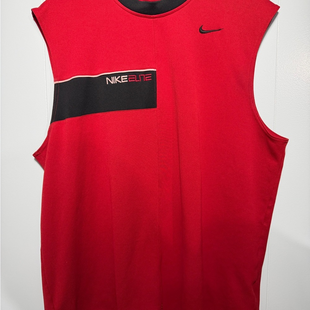 Nike Elite Men's Red Sleeveless Training Shirt Vintage